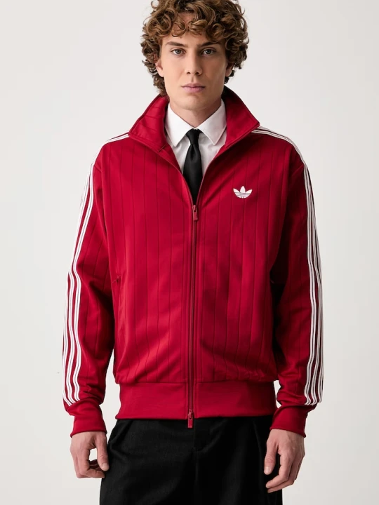 Zdjęcie produktu adidas Originals bluza rozpinana męska Firebird Drop Needle czerwony