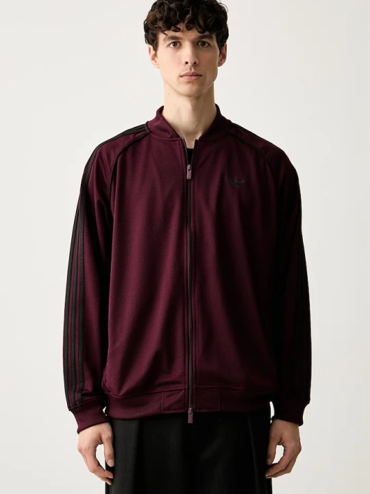 Zdjęcie produktu adidas Originals bluza rozpinana męska SST Adicolor Classic Mesh bordowy