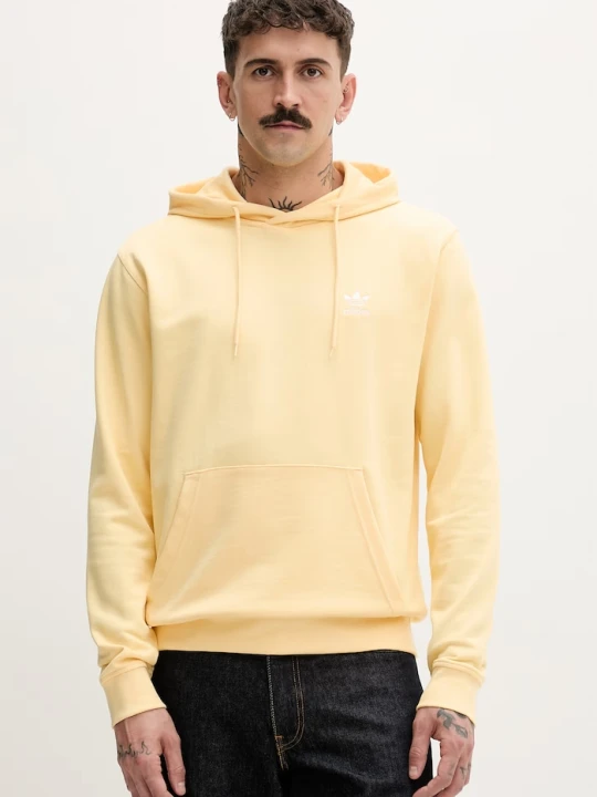Zdjęcie produktu adidas Originals bluza z kapturem męska bawełniana żółty