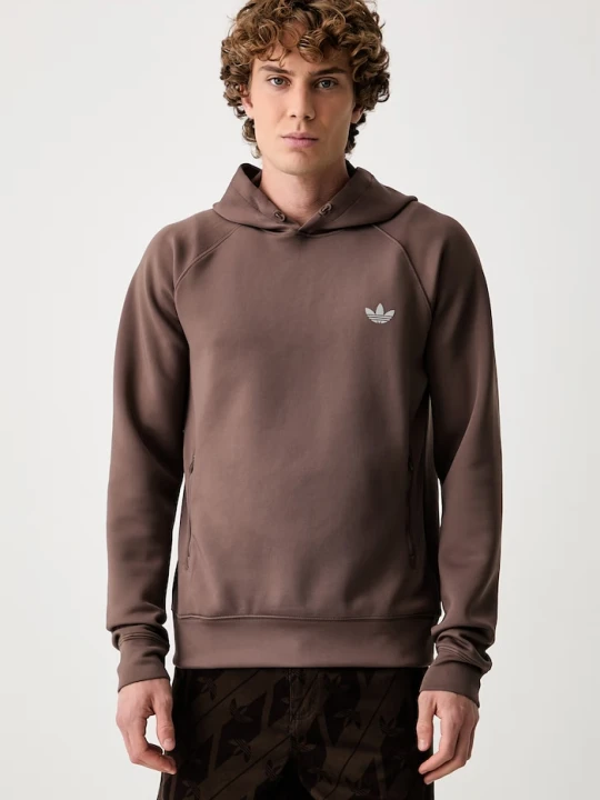 Zdjęcie produktu adidas Originals bluza z kapturem męska Trefoil Essentials Spacer brązowy