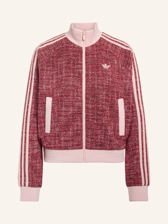 Zdjęcie produktu Adidas Originals Bomberka Typu Bluzon Z Tkaniny Bouclé Bouclé Vintage rosa