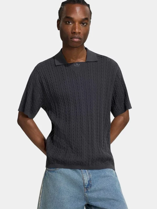 Zdjęcie produktu adidas Originals Cable Knit polo swetrowe męskie bawełniane