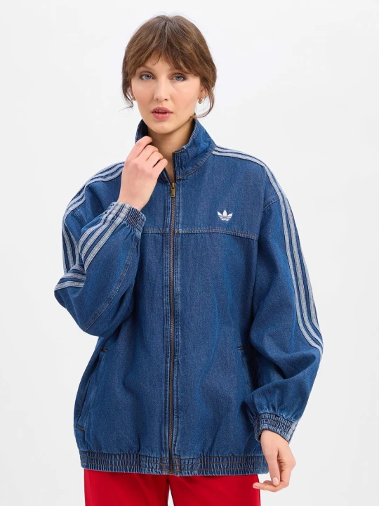 Zdjęcie produktu adidas Originals kurtka dżinsowa Kobiety Jeansy niebieski