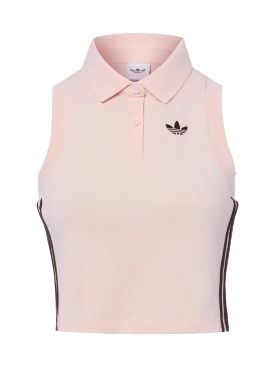Zdjęcie produktu adidas Originals crop top Kobiety Bawełna różowy