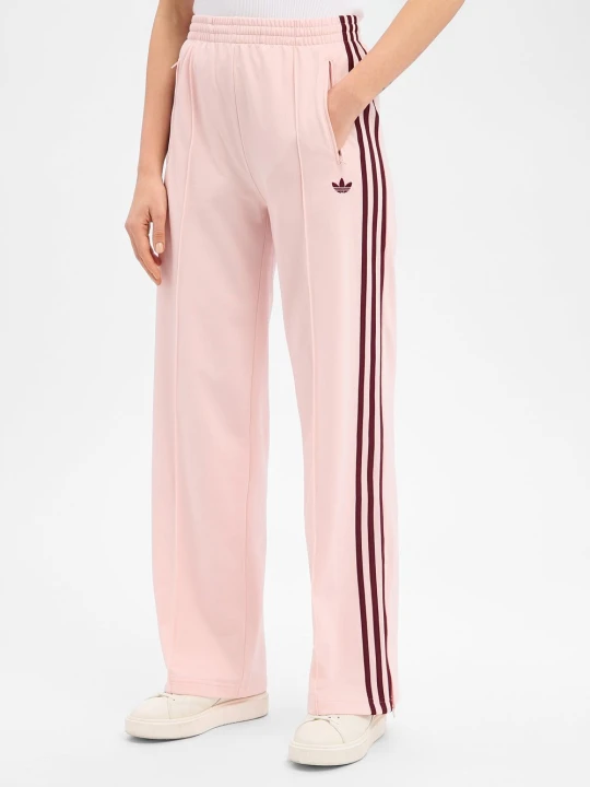 Zdjęcie produktu adidas Originals spodnie do biegania - Sanpin Maroon Kobiety Materiał dresowy różowy
