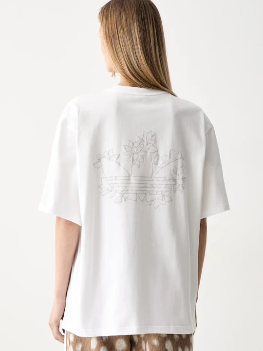 Zdjęcie produktu adidas Originals Floral T-shirt oversize bawełniany damski