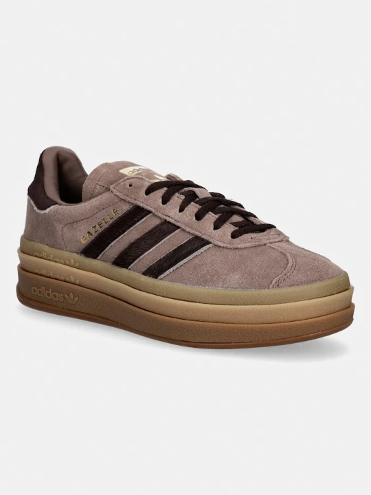 Zdjęcie produktu adidas Originals Gazelle Bold sneakersy damskie zamszowe brązowy
