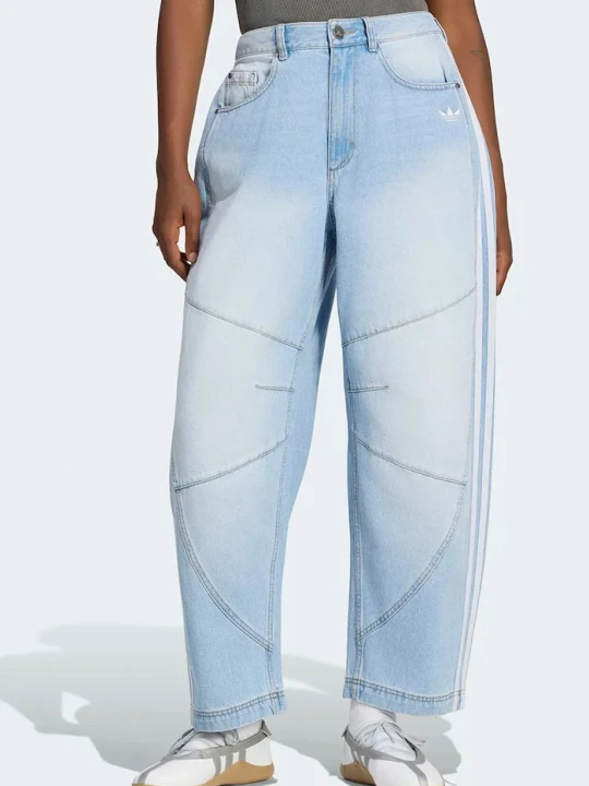 Zdjęcie produktu adidas Originals jeansy barrel damskie niebieski