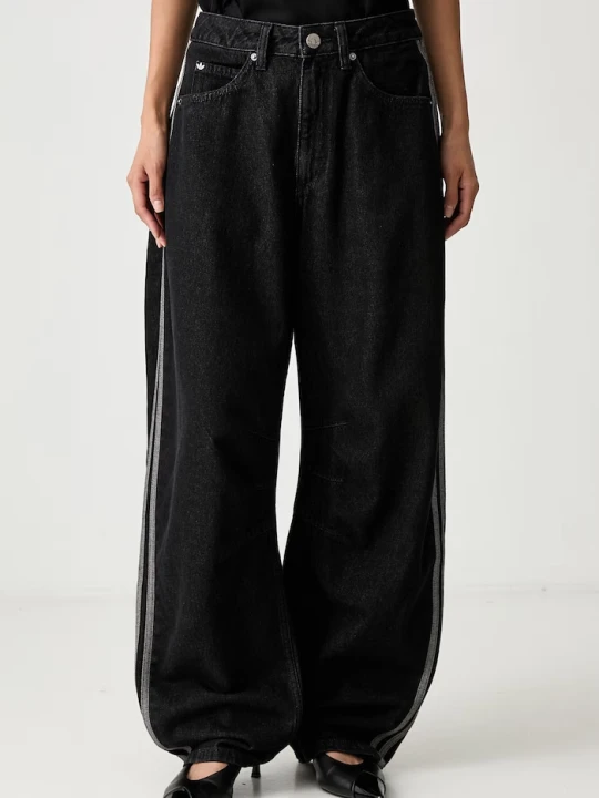 Zdjęcie produktu adidas Originals jeansy damskie Barrel czarny