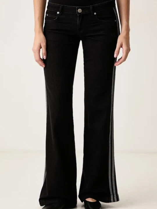 Zdjęcie produktu adidas Originals jeansy flare damskie czarny