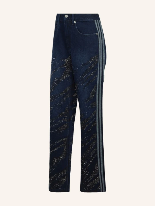 Zdjęcie produktu Adidas Originals Jeansy Straight Adilenium Season 6 Z Kamyczkami Ozdobnymi blau