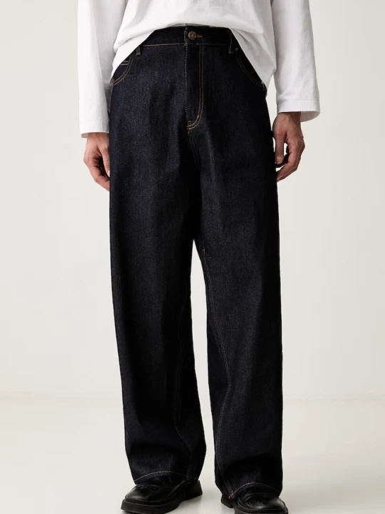 Zdjęcie produktu adidas Originals jeansy straight męskie Firebird granatowy