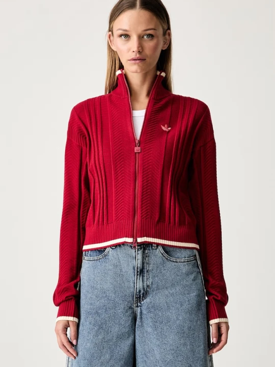 Zdjęcie produktu adidas Originals kardigan damski Firebird czerwony