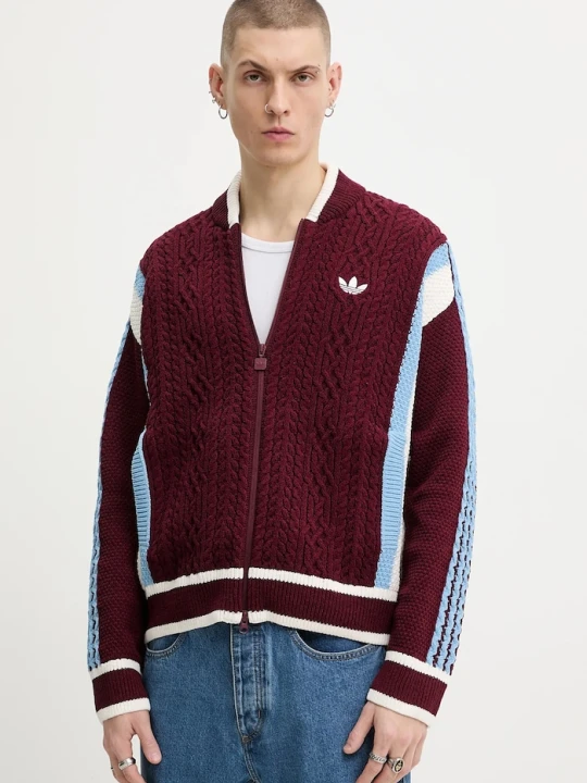 Zdjęcie produktu adidas Originals kardigan Wicons bordowy
