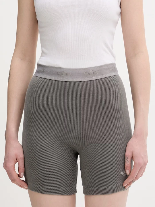 Zdjęcie produktu adidas Originals kolarki damskie bawełniane z elastanem szary
