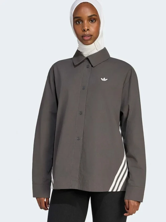 Zdjęcie produktu adidas Originals koszula damska bawełniana szary