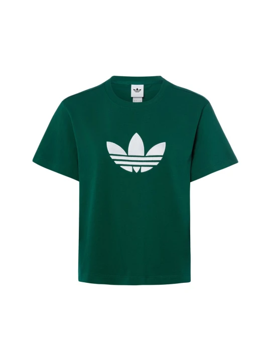 Zdjęcie produktu adidas Originals Koszulka - Trefoil Boxy Kobiety Bawełna zielony