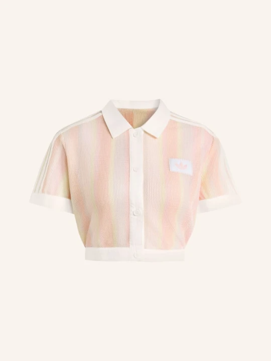 Zdjęcie produktu Adidas Originals Koszulka Polo Striped Cropped rosa