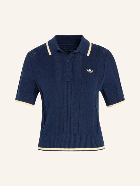 Zdjęcie produktu Adidas Originals Koszulka Polo Z Dzianiny Cable Knit Cali blau