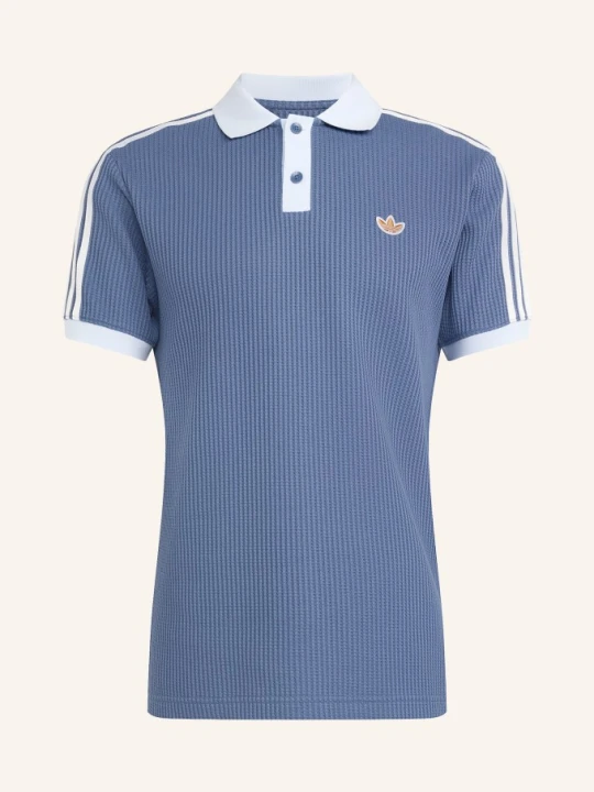 Zdjęcie produktu Adidas Originals Koszulka Polo Z Dzianiny Piqué Waffle Knit blau