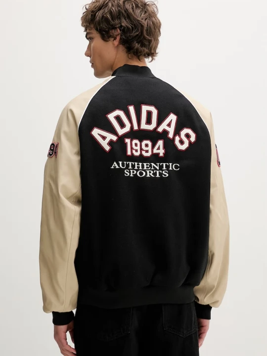 Zdjęcie produktu adidas Originals kurtka bomber z domieszką wełny czarny