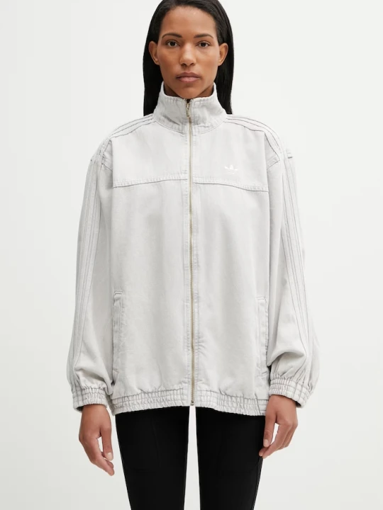 Zdjęcie produktu adidas Originals kurtka damska jeansowa Firebird szary