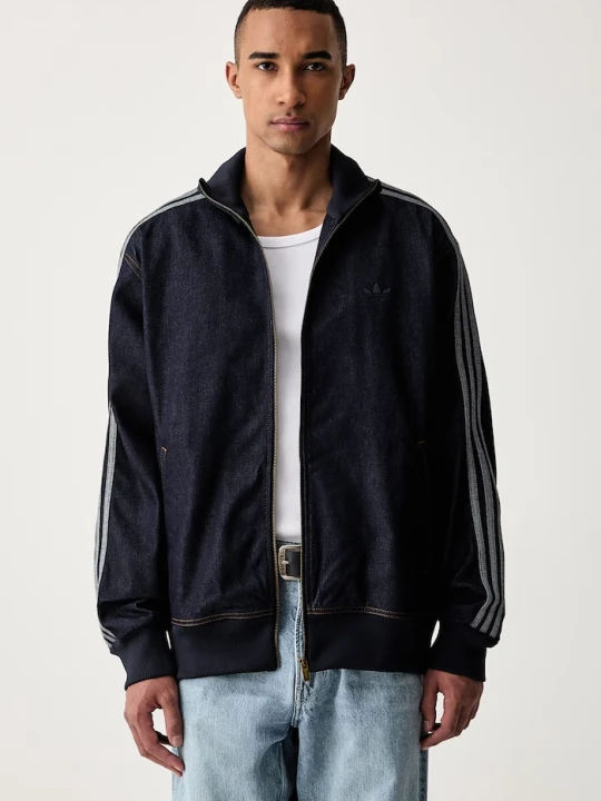 Zdjęcie produktu adidas Originals kurtka męska jeansowa Firebird Adicolor Raw Denim granatowy