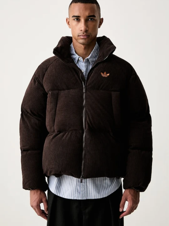 Zdjęcie produktu adidas Originals kurtka pikowana męska sztruksowa Corduroy Puffer brązowy