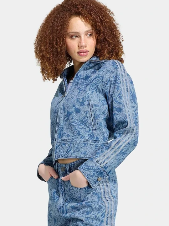 Zdjęcie produktu adidas Originals kurtka przejściowa damska jeansowa Liberty niebieski