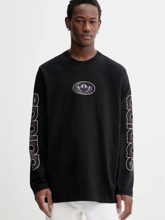 Zdjęcie produktu adidas Originals longsleeve bawełniany czarny