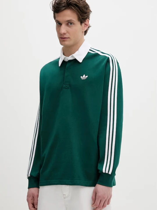 Zdjęcie produktu adidas Originals longsleeve bawełniany zielony