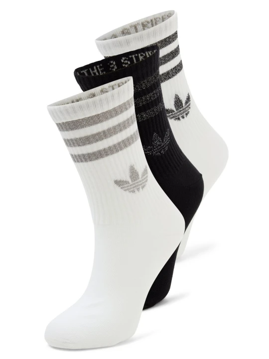 Zdjęcie produktu adidas Originals Skarpety w zestawie po 3 sztuki Kobiety Bawełna czarny|biały