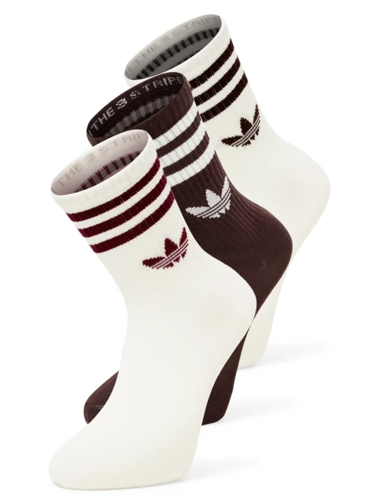 Zdjęcie produktu adidas Originals Skarpety w zestawie po 3 sztuki Kobiety brązowy | biały