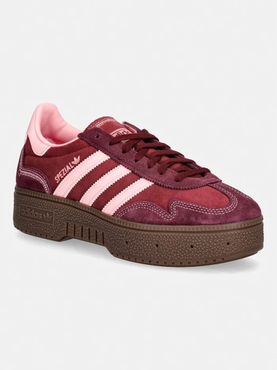 Zdjęcie produktu adidas Originals sneakersy skórzane Handball Spezial Bold bordowy