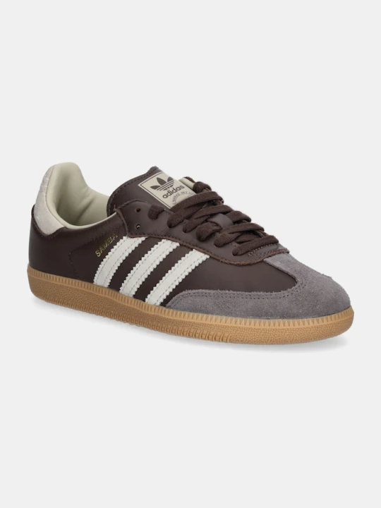 Zdjęcie produktu adidas Originals sneakersy skórzane Samba OG brązowy