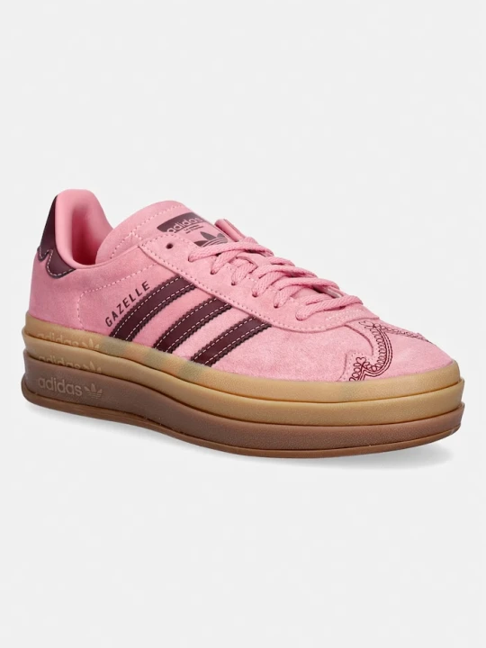 Zdjęcie produktu adidas Originals sneakersy zamszowe Gazelle Bold różowy