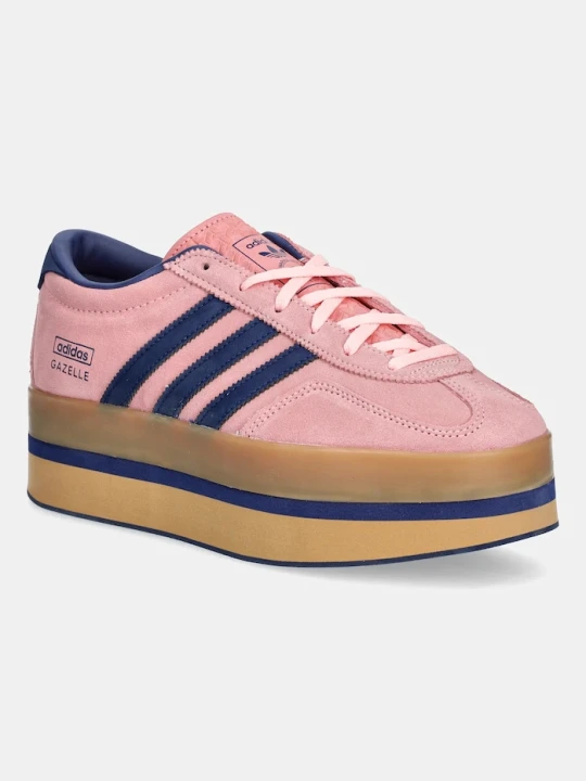 Zdjęcie produktu adidas Originals sneakersy zamszowe Gazelle Stack W różowy