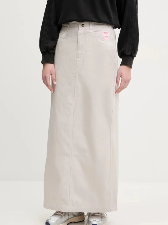 Zdjęcie produktu adidas Originals spódnica bawełniana AOP MAXI SKIRT beżowy