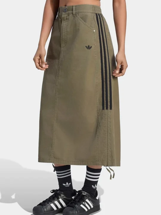 Zdjęcie produktu adidas Originals spódnica bawełniana Parachute zielony