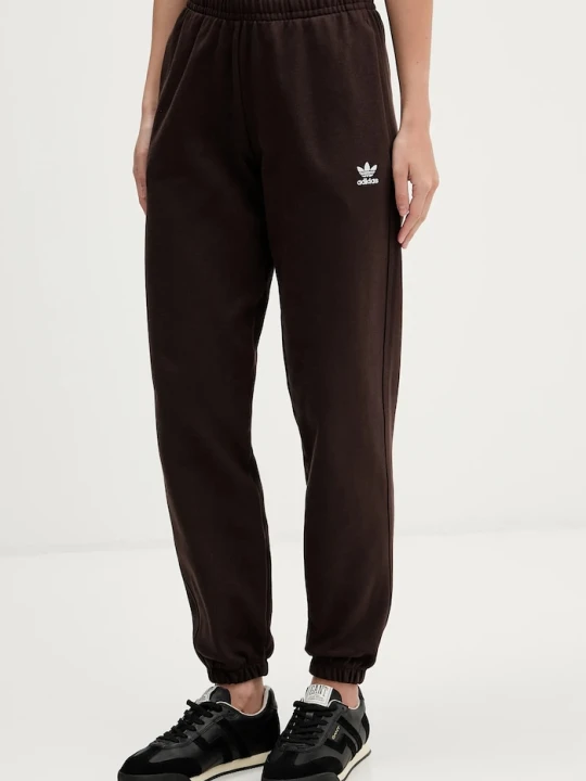 Zdjęcie produktu adidas Originals spodnie dresowe bawełniane Essentials brązowy