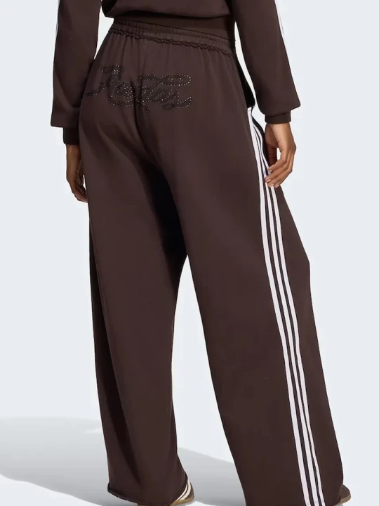 Zdjęcie produktu adidas Originals spodnie dresowe damskie bawełniane brązowy