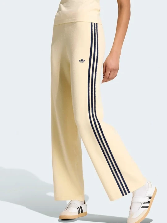 Zdjęcie produktu adidas Originals spodnie dresowe damskie Knit Firebird żółty