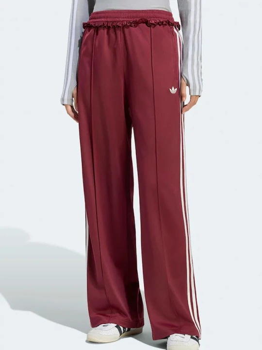 Zdjęcie produktu adidas Originals spodnie dresowe damskie Pleated Firebird bordowy