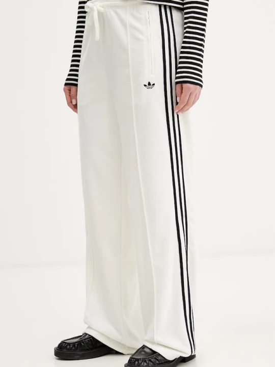 Zdjęcie produktu adidas Originals spodnie dresowe damskie Terry Towel Firebird beżowy