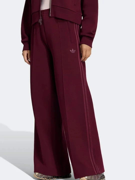 Zdjęcie produktu adidas Originals spodnie dresowe damskie z bawełną Spacer bordowy