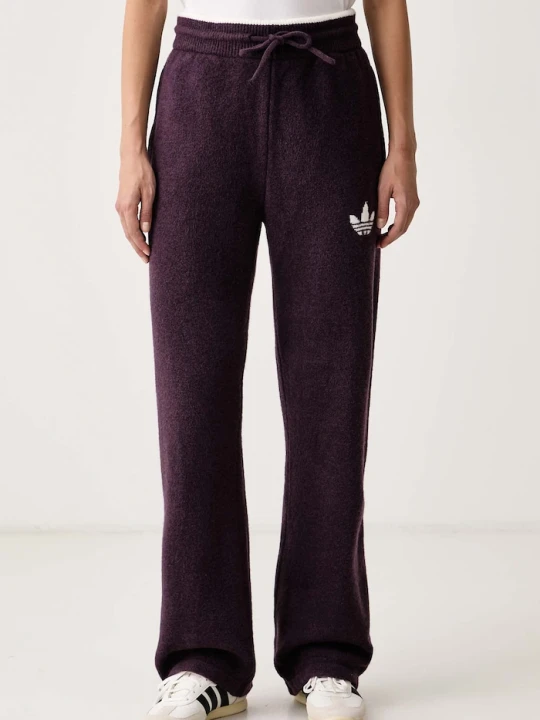 Zdjęcie produktu adidas Originals spodnie dresowe damskie z dodatkiem wełny Essentials fioletowy