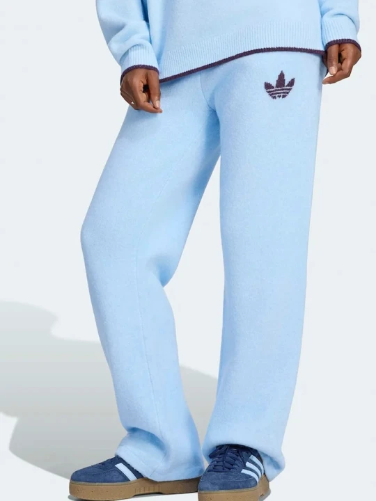 Zdjęcie produktu adidas Originals spodnie dresowe damskie z dodatkiem wełny Essentials niebieski