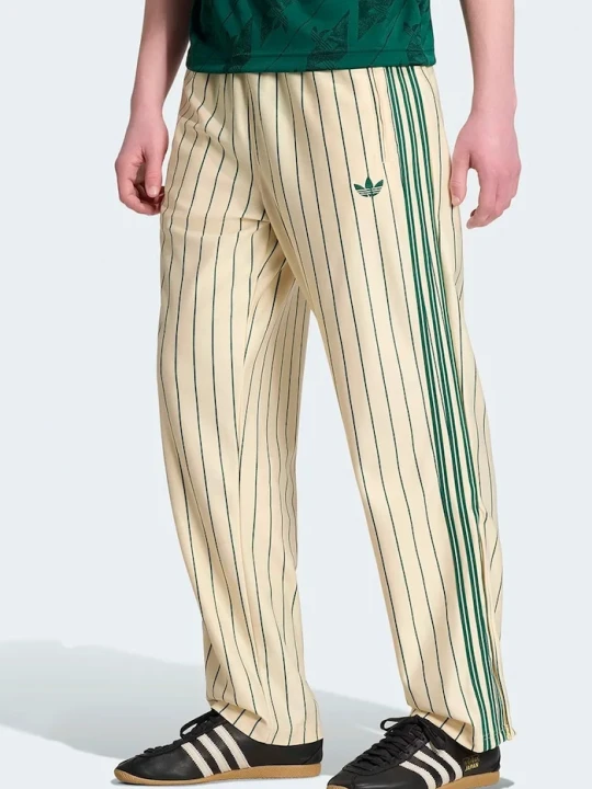 Zdjęcie produktu adidas Originals spodnie dresowe męskie Firebird Pinstripes beżowy