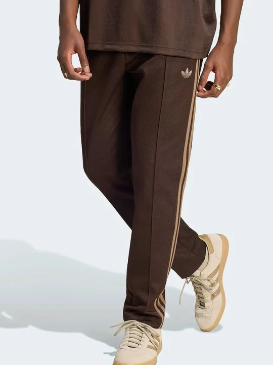 Zdjęcie produktu adidas Originals spodnie dresowe męskie z bawełną Beckenbauer brązowy