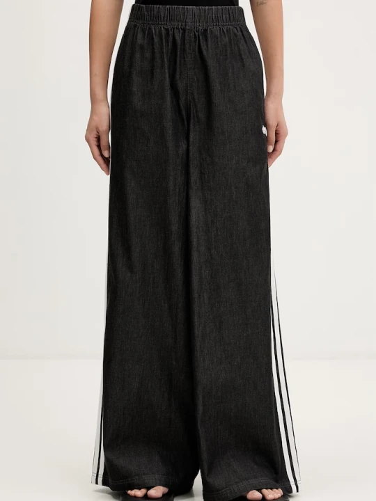 Zdjęcie produktu adidas Originals spodnie straight damskie bawełniane szary